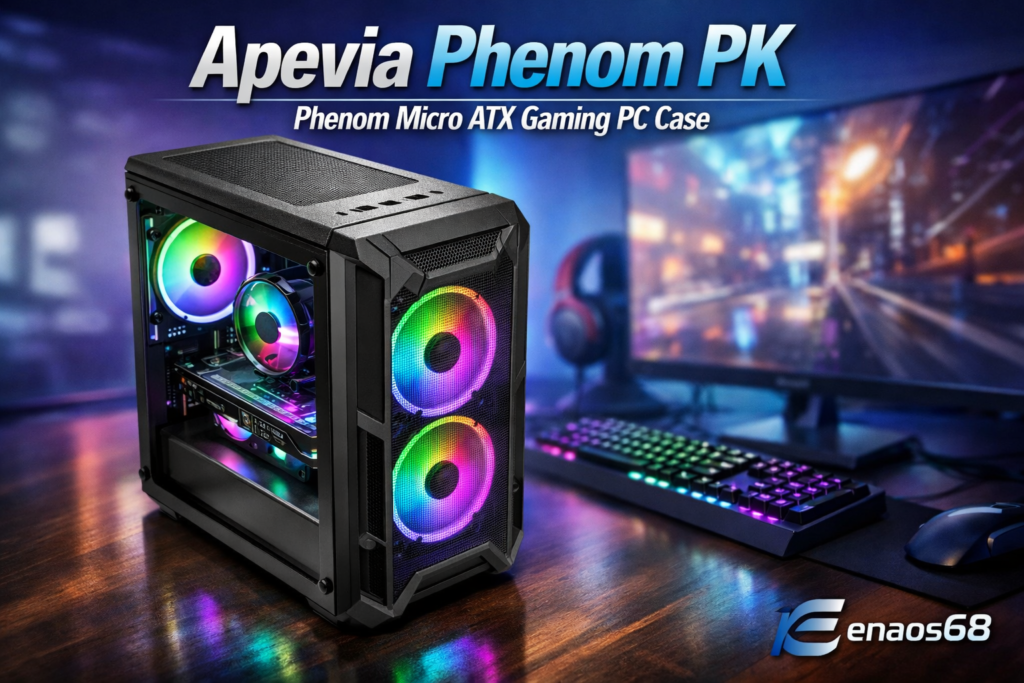 apevia phenom pk phenom micro atx gaming pc case